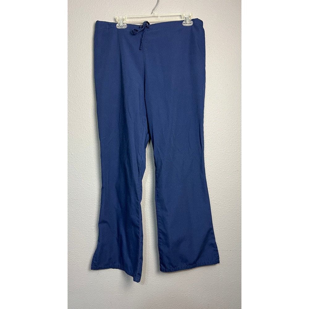 Cherokee Workwear Scrub Pants Bundle‎ Navy Blue Teal Womens XL Drawstring 2 Pair